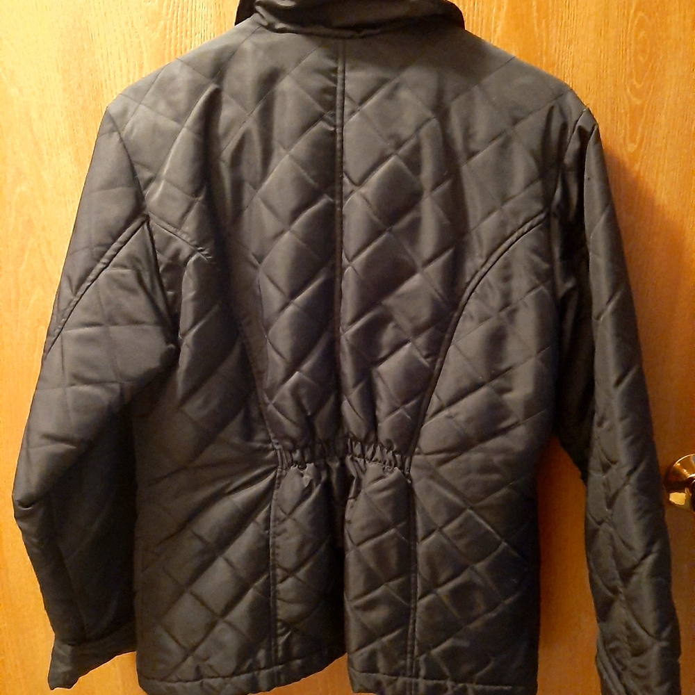 Vintage Merona Black puffy Fall/Winter jacket size M - Picture 3 of 3